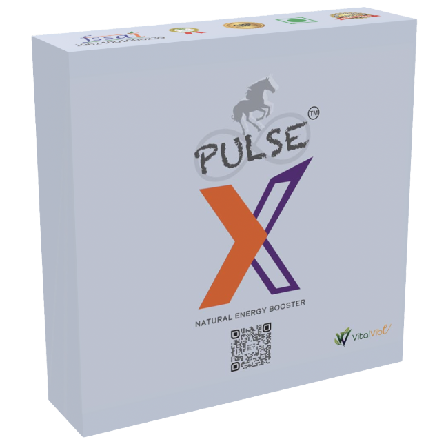 PulseX single box natural energy booster front side view